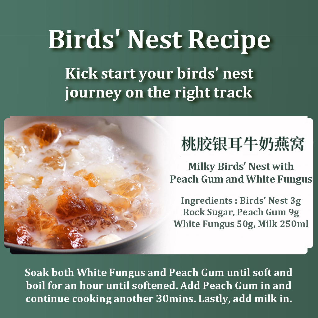 PREMIUM 100% Pure Indonesia Dried Bird Nest /Yan Zhan/San Jiao/37.5g