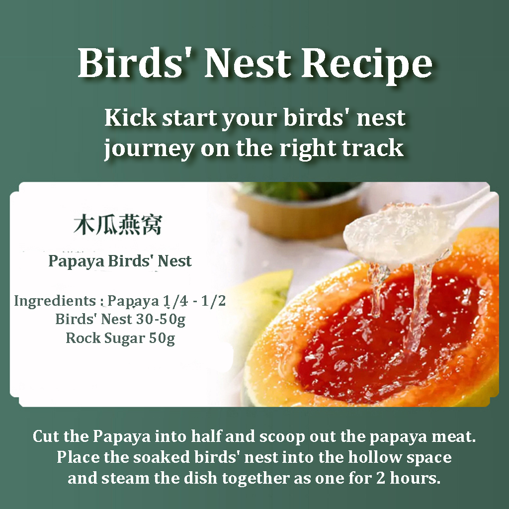 PREMIUM 100% Pure Indonesia Birds' Nest/Yan Zhan 300g/Box