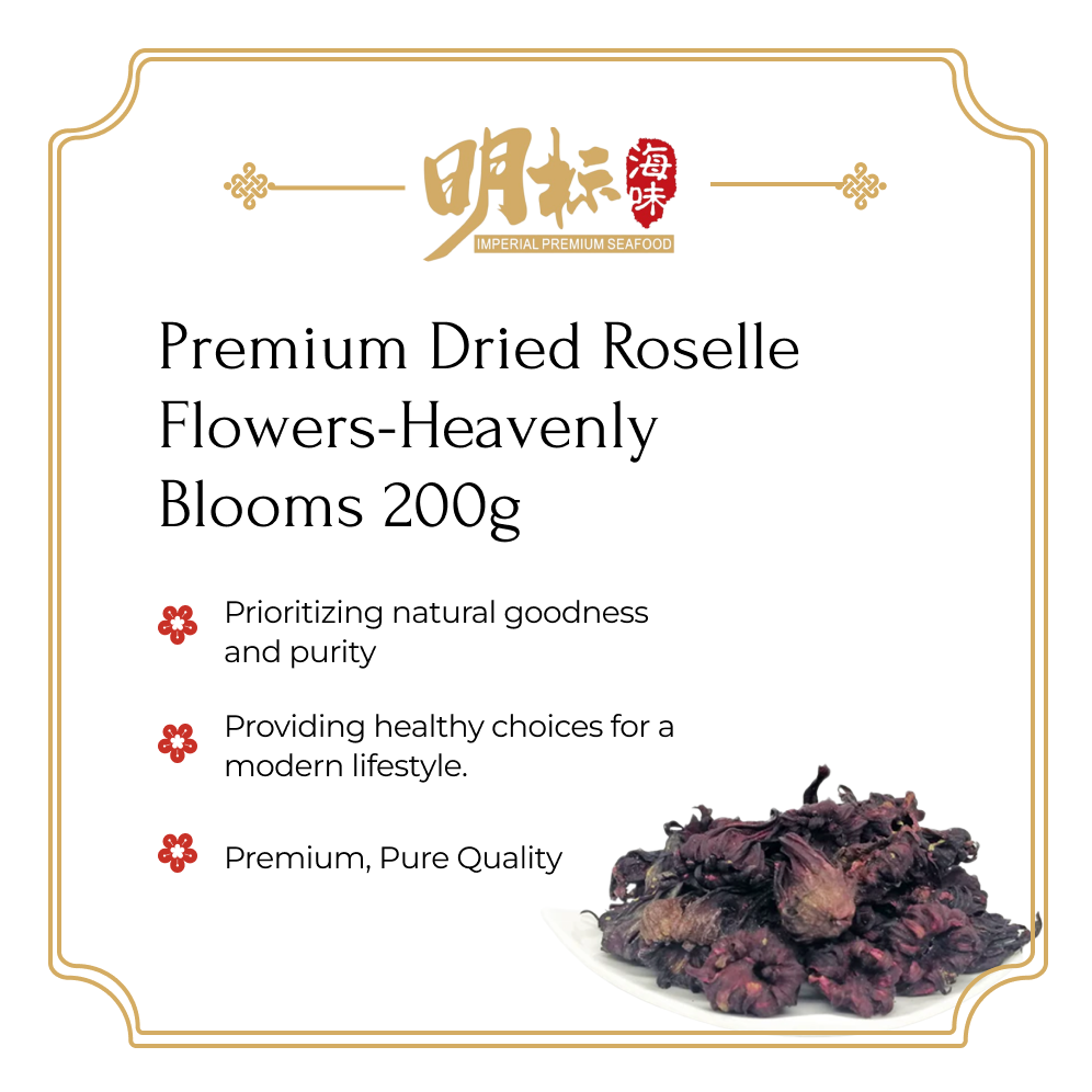Premium Dried Roselle Flowers-Heavenly Blooms 200g