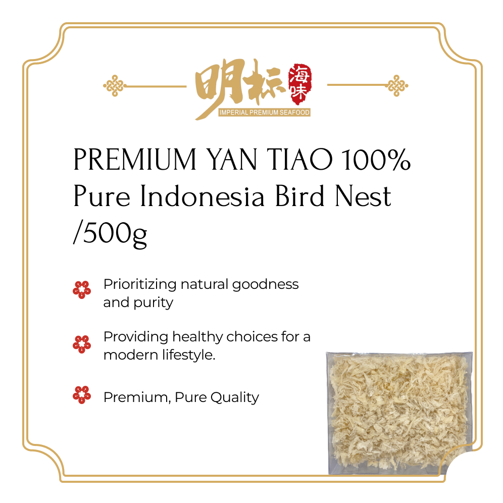 PREMIUM YAN TIAO 100% Pure Indonesia Bird Nest /500g